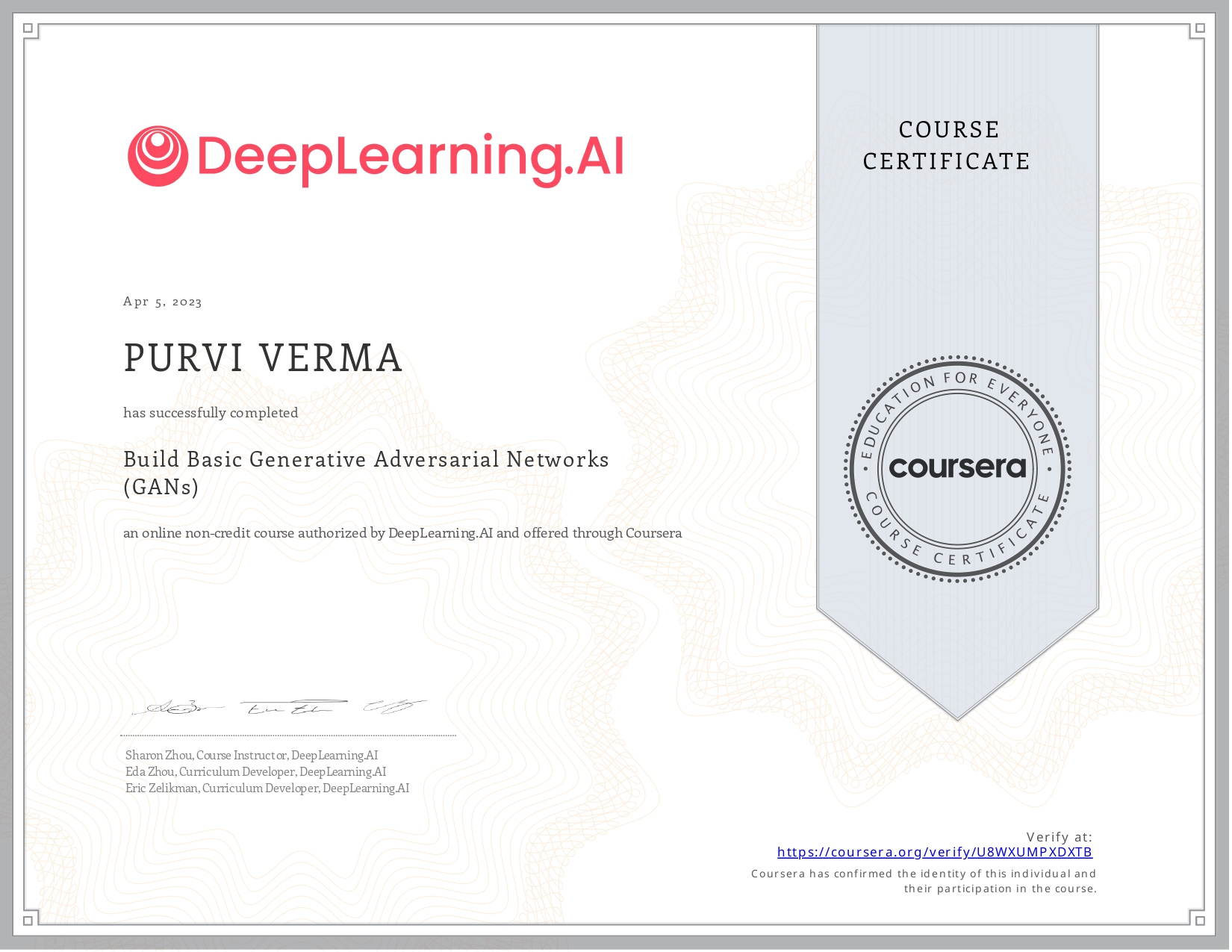 Certificate 1