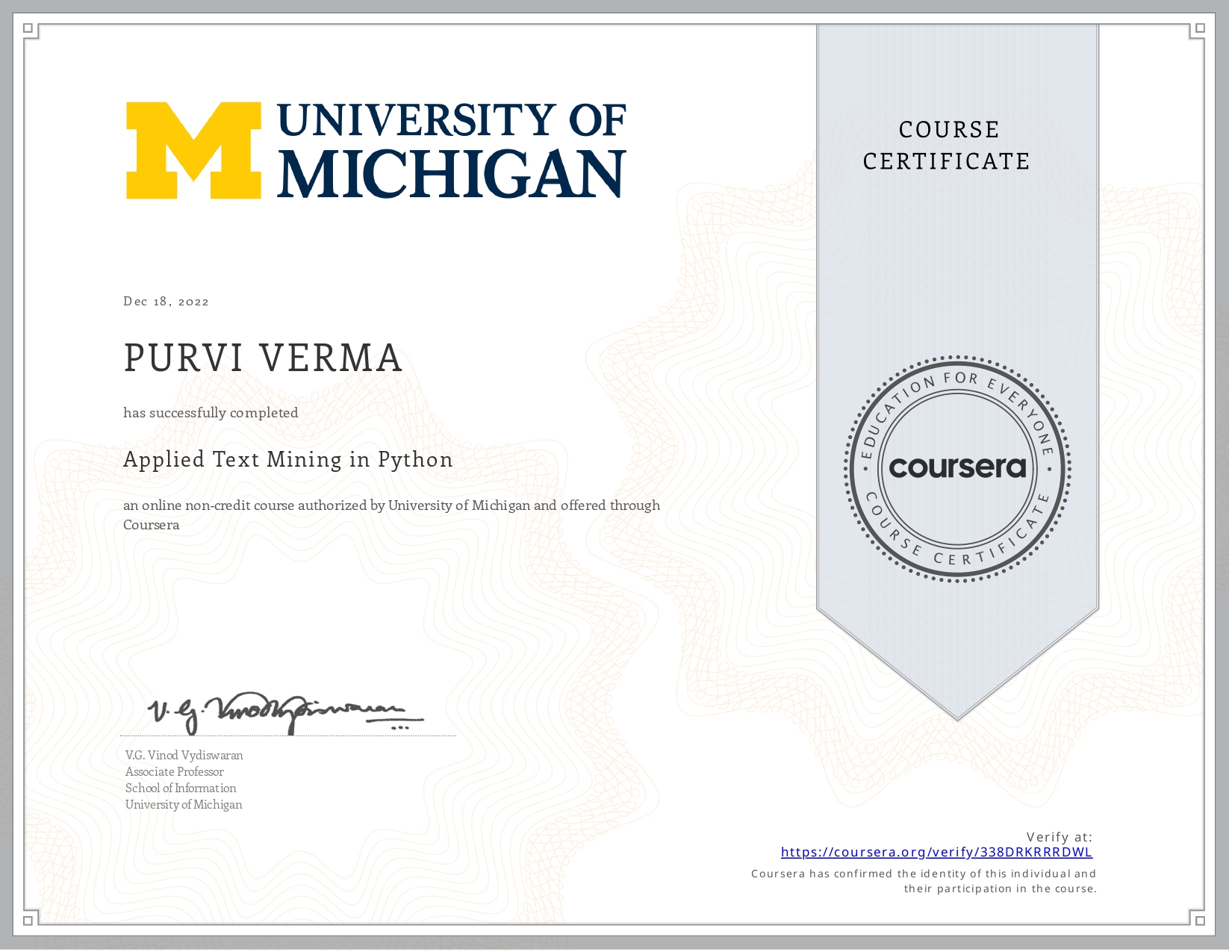Certificate 2