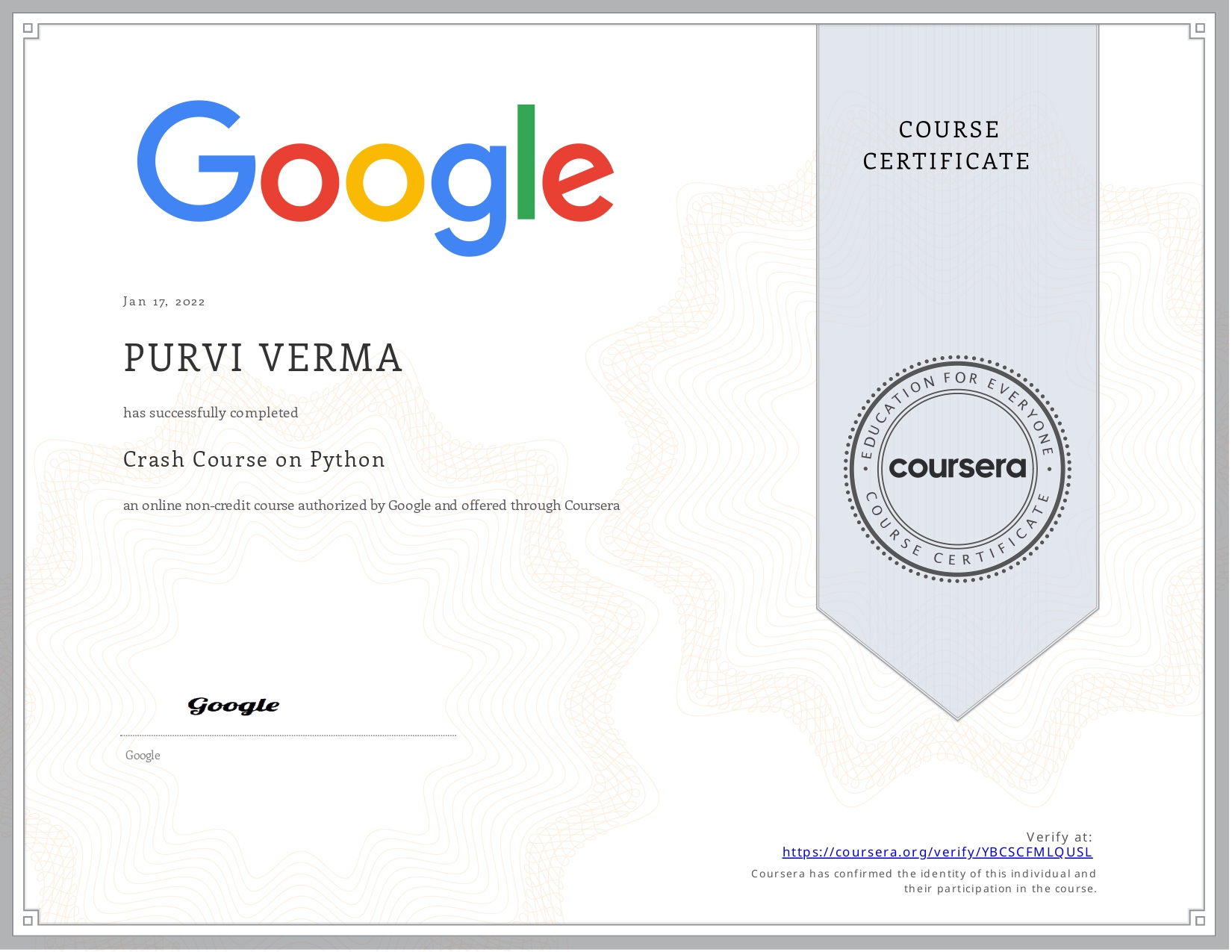 Certificate 6